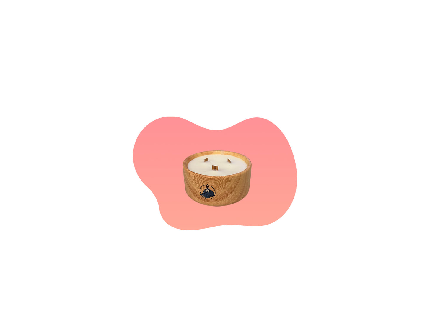 Light Wood Bowl Candle