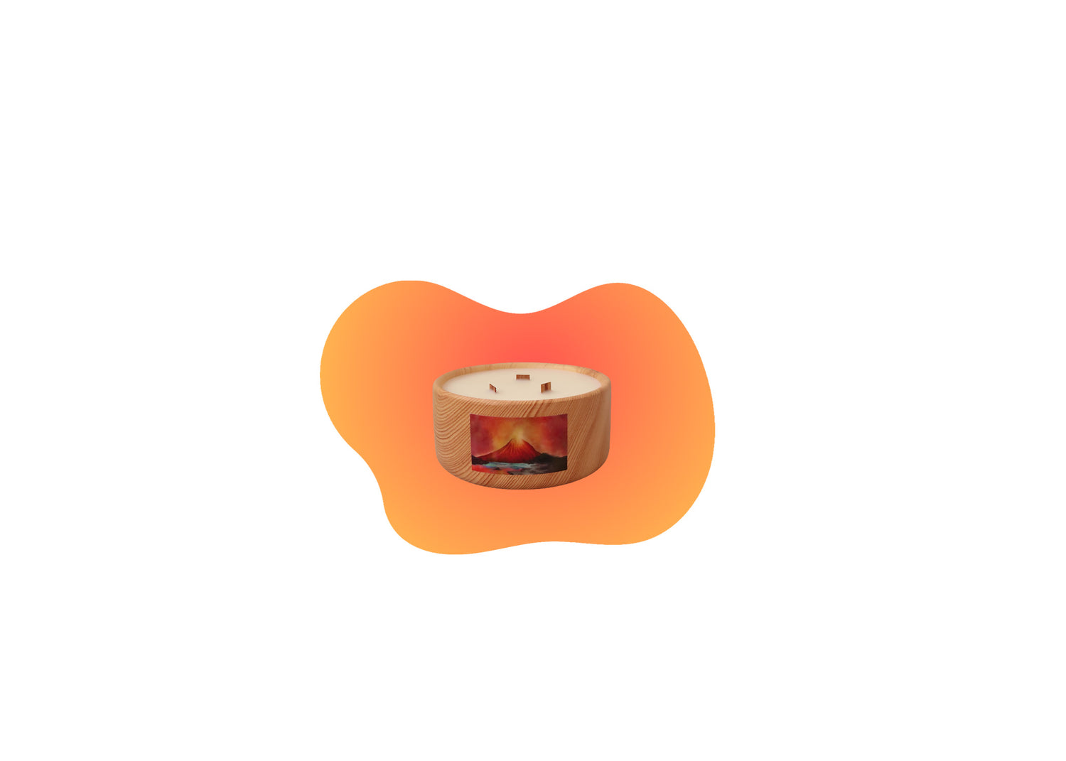 Light Wood Bowl Candle