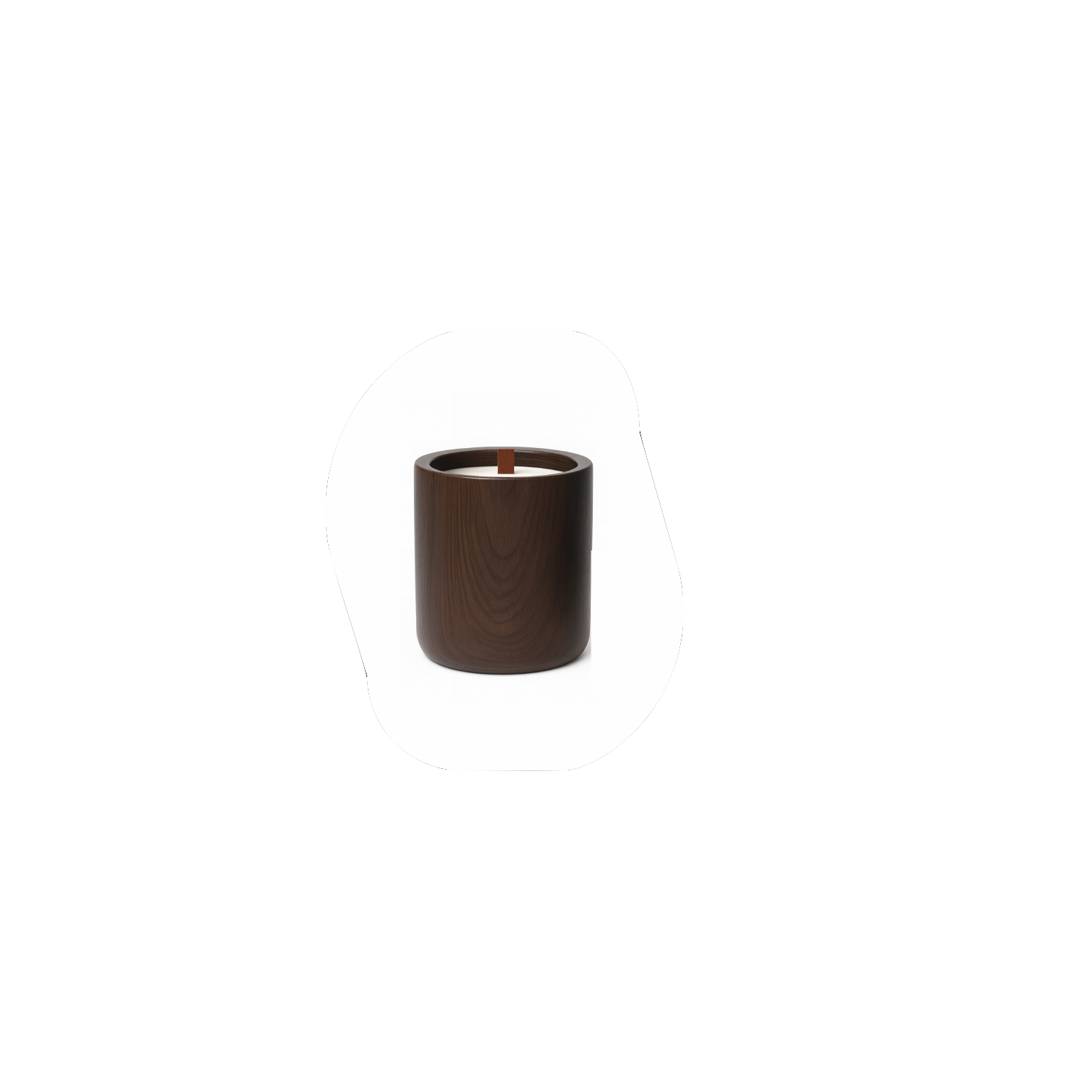 Dark Wood Tall Candle