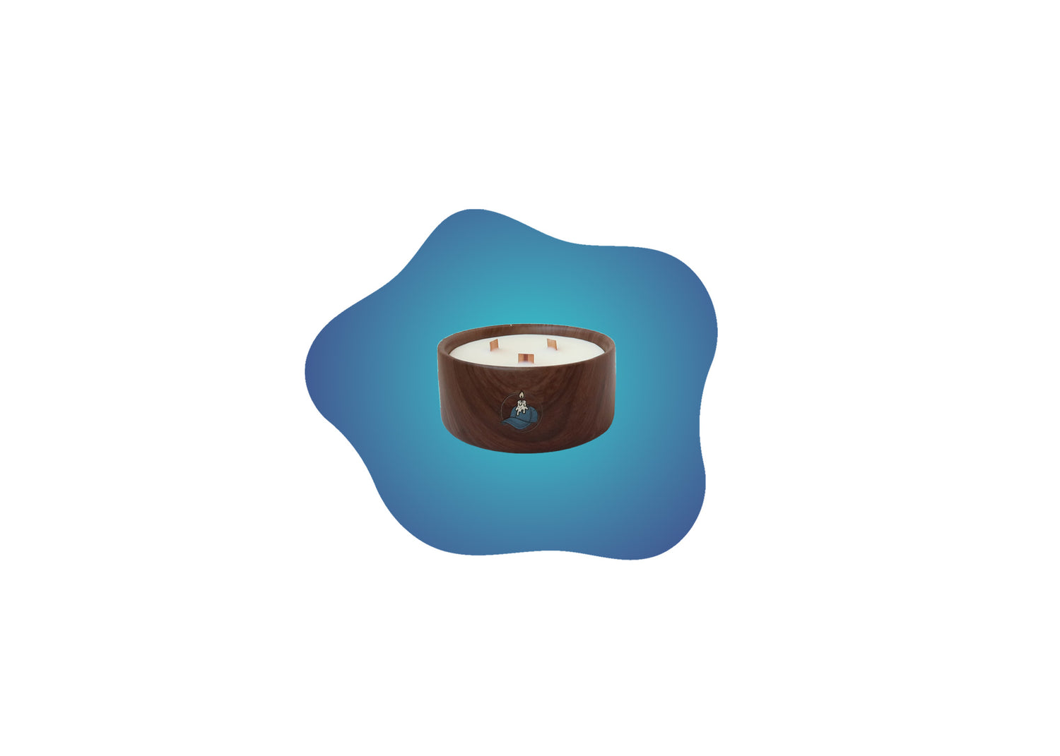 Dark Wood Bowl Candle