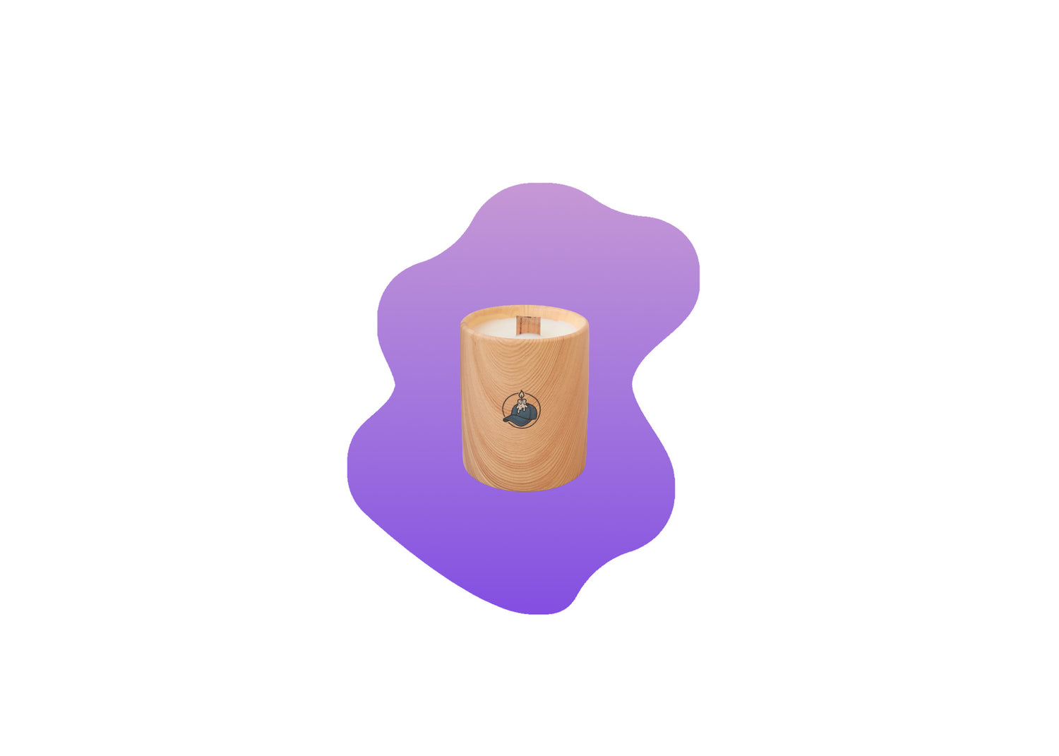 Light Wood Tall Candle