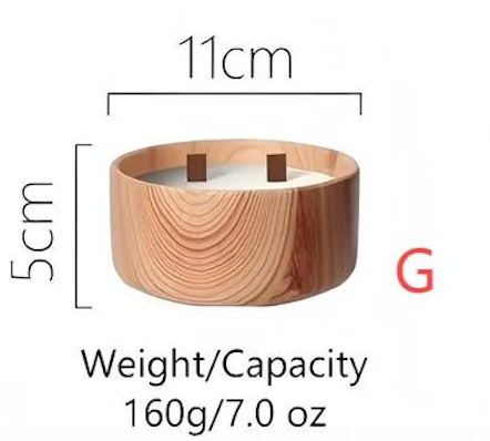 Light Wood Bowl Candle