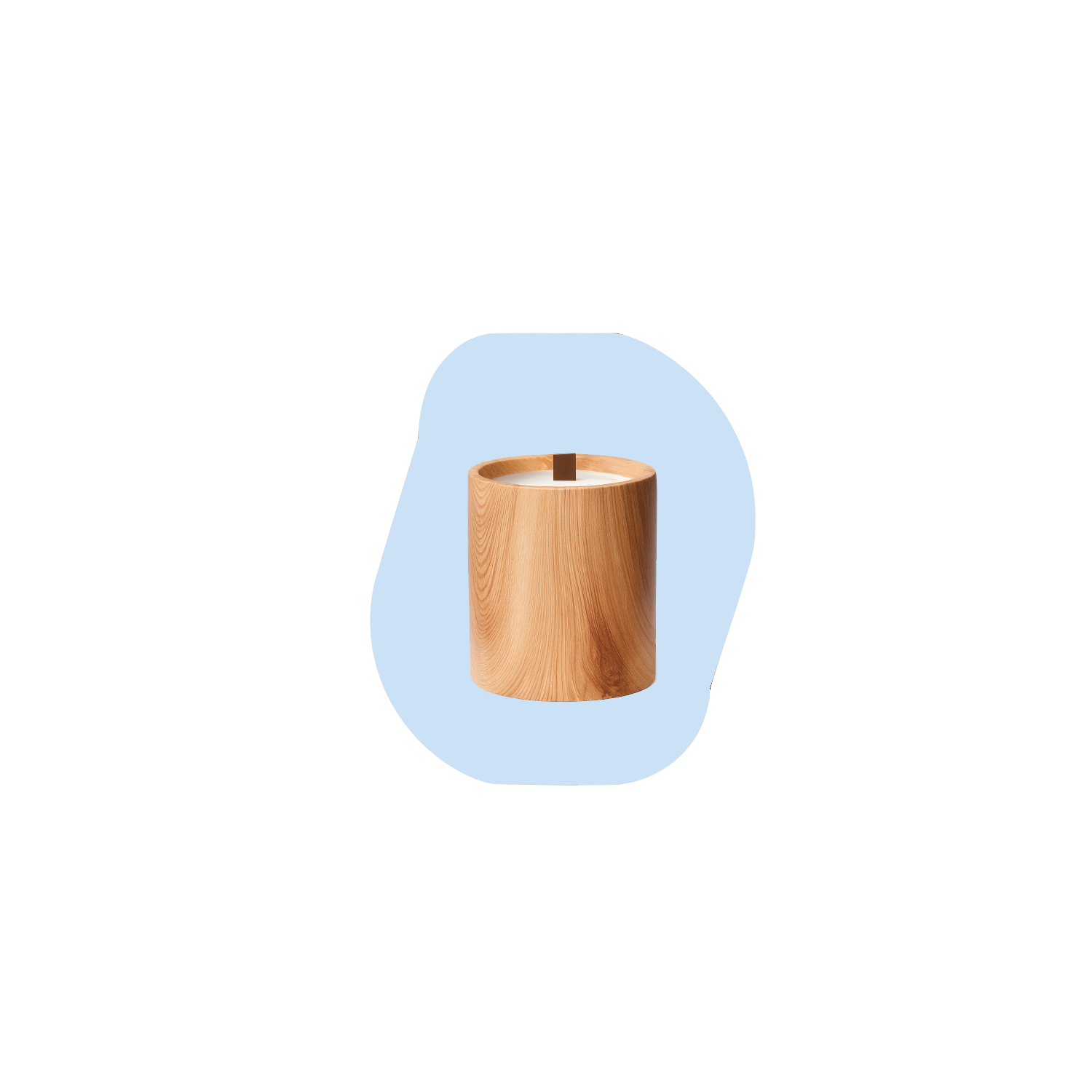 Light Wood Tall Candle