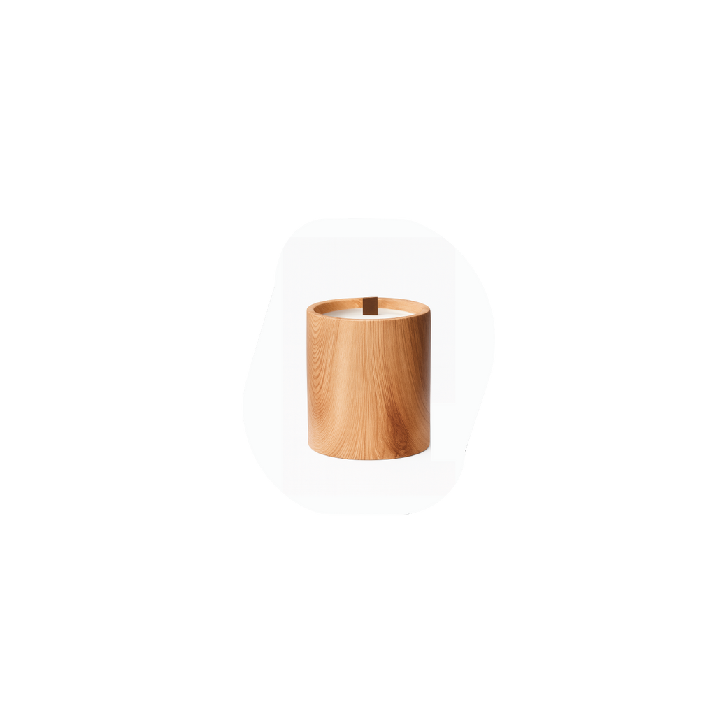 Light Wood Tall Candle